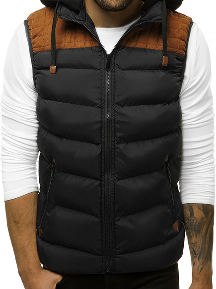 OZONEE Herren Weste Steppweste Kapuze Vest /Ärmellos Jacke /Übergangs Daunenweste Herrenweste Steppweste Sportweste /Übergangsjacke Bodywarmer Outdoor 777//892KA